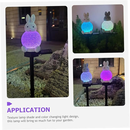 ibasenice Solar Garden Light Led Outdoor Decor Colorful Solar Pathway Light for Gardens Yards and Patios High-Efficiency Charging and Rated
