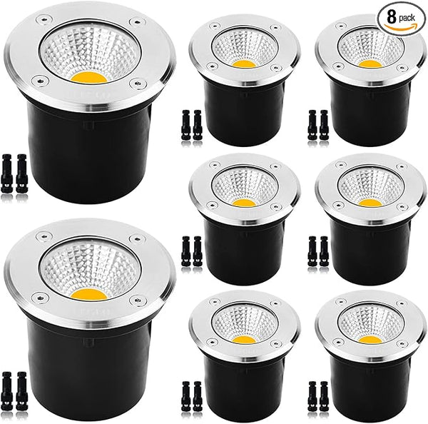 9W Led Well Lights, Low Voltage Landscape Light,12V/24V Landscape Lighting,IP67 Waterproof Outdoor in-Ground Light | Lumora