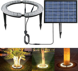 Solar Palm Tree Lights Outdoor, 32 LED 12W Landscape Spotlights for Big Trees, Super Bright 12000mAh Solar Flood | Lumora