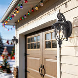 18 Inch Outdoor Porch Light with Wall Mount, Antique Bronze Exterior Wall Sconce Lantern for Garage, Vintage Outer | Lumora