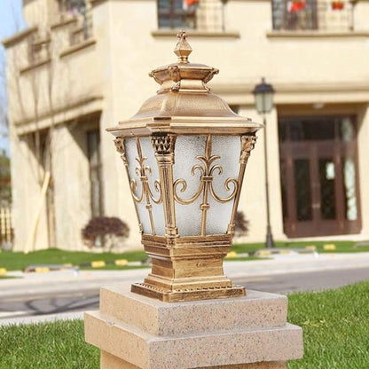 Post Lights Housing Decoration Stigma Lamp Outdoor Pillar Lighting Waterproof Courtyard Landscape Pillar Lamp American Vintage Column Light for Garden Villa Terrace Stigma Lamps E27 Edison Lantern