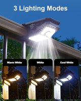 118Leds Solar Motion Sensor Lights Outdoor, Clip on Solar Lights Outdoor Waterproof, High Bright Solar Powered | Lumora