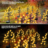 Solar Fall Lights for Thanksgiving Day Decorations Outdoor,2PACK 40LED Artificial Maple Tree for Fall Party Gifts | Lumora