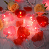 8.5Ft Valentines Day Decorations, Red & Pink Heart String Lights with 10 LED Clear Red and Pink Heart Lights | Lumora