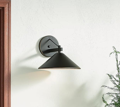 Kichler Ripley 12" Outdoor Wall Light in Olde Bronze®, 1-Light Exterior Wall Sconce, (12" W x 10" H), 49061OZ