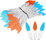 ‎‎‎Novelty Lights 24FT 70 LED C6 LED Mardi Gras String Lights, Outdoor Christmas Tree Commercial Grade LED String | Lumora