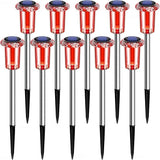 Valentine's Day Solar Lights Outdoor Decorations 10 Pack Candy Color LED Stainless Steel Stake for Pathway Yard | Lumora