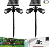 EMANER Outside Motion Solar Lights, 5000mAh Auto Detect On/Off or Always On Security Light, Solar Spotlights Wall | Lumora