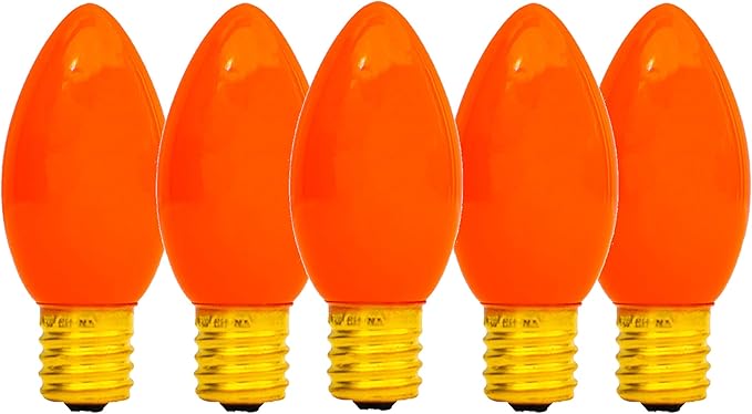 EST. LEE DISPLAY L D 1902 Indoor ＆ Outdoor String Light C9 Glass Christmas Steady Solid Replacement Bulbs E17 | Lumora