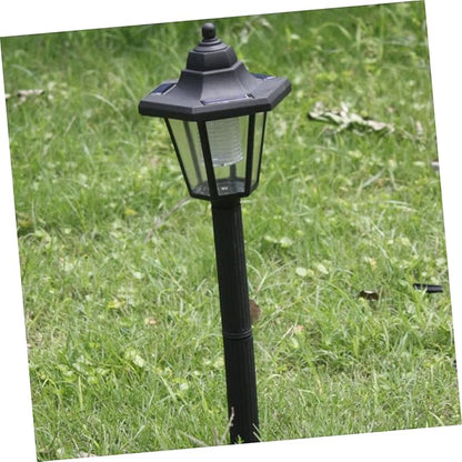 Mipcase 2Pcs Solar Powered LED Garden Lights Solar Pathway Lights for Outdoor Landscape Lawn Patio Automatic Off Night Sensor White Light