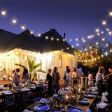 100FT LED String Lights Outdoor Waterproof G40 Globe String Lights with 52 Shatterproof Bulbs(2 Extra), Dimmable | Lumora