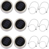 6-Pack Solar-powered Mason Jar Lights 20 LEDs (6 Hanger Included / No Jar),Warm White Glass Waterproof Fairy | Lumora
