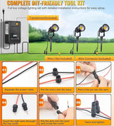 10 Pack Low Voltage Landscape Lights LED 5W Landscape Lighting with connectors AC/DC 12V-24V Outdoor Spotlight IP66 | Lumora