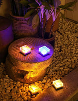Solar Ice Cube Lights -LED Landscape Crystal Brick Light Waterproof for Outdoor Garden Patio Yard Lawn Pool Path | Lumora