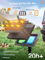 addlon 104FT(98FT+6) Solar String Lights Outdoor Waterproof with USB Port & Remote Control Solar Patio Lights for | Lumora