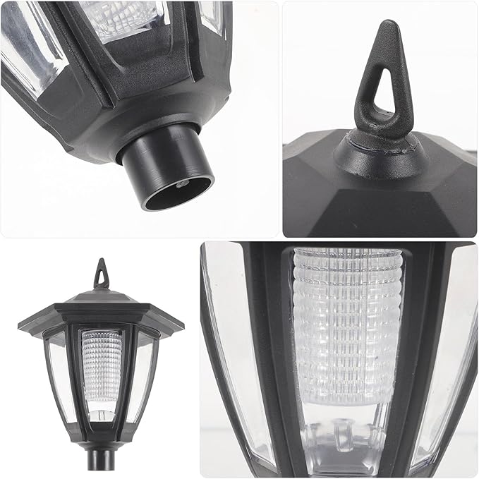 Solar Garden Landscape Lighting Outdoor Pathway Lights Medium Vintage Style Solar Powered LED Lawn Lights for Patio Yard Decorative