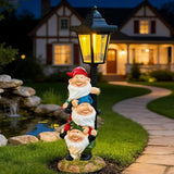 Solar Garden Gnomes Statue, Solar Gnomes Figurine Light with Welcoming Signs, for Outdoor Landscape,Lawn Courtyard | Lumora