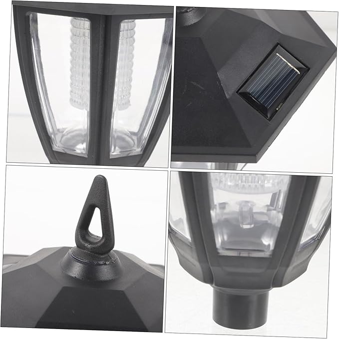 HANABASS Outdoor Solar Decorative Lanterns for Garden Yard & Patio Vintage European Style Hanging LED Landscape Lights for Lawn & Pathway Illumination