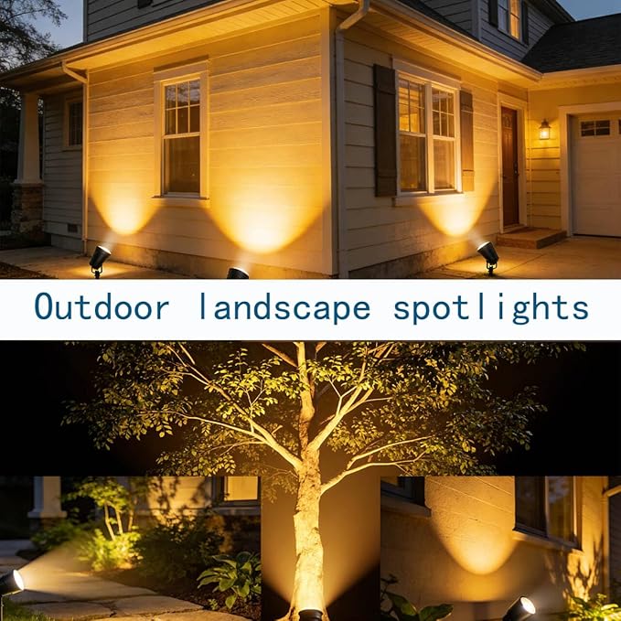 SHOYO Yard Spot Lights Warm White, 5W 3000K Outdoor Spotlights LED Landscape Lights IP65 Waterproof Uplights with | Lumora