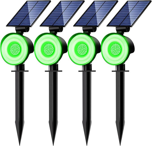 nipify 4 Pack Solar Lights Outdoor Waterproof, 53 LED Solar Spot Lights with 3 Modes Landscape Spotlights for | Lumora