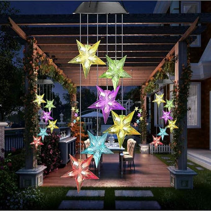 EpicGadget Large Star Solar Light - Color Changing Waterproof Outdoor Garden Decorative Lights for Walkway Pathway Backyard Christmas Decoration Parties