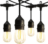 Banord Outdoor String Lights, 48FT Waterproof Patio Lights with 2W Dimmable LED Bulbs, for Outdoor Backyard | Lumora