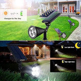 URPOWER Solar Lights Outdoor, 2-in-1 Waterproof Adjustable Solar Spotlights Outdoor Wall Light, Dusk-to-Dawn Solar | Lumora