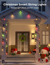 XMCOSY+ Outdoor String Lights Smart, 49Ft RGBCWIC Patio Lights Waterproof, App Control, Compatible with Alexa | Lumora