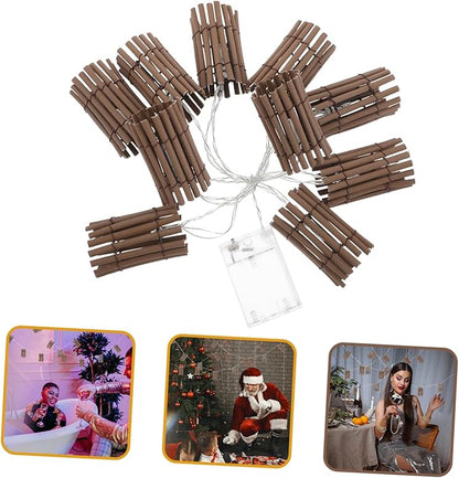 Decorative Rattan String Lights for Outdoor Use Unique Simulation Design Warm Bulbs for Patios and Festive Celebrations