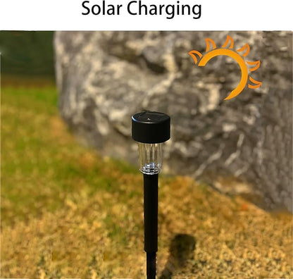 Solar Pathway Lights 6 Pack Solar Garden Lights IP65 Waterproof Outdoor Solar Lights for Yard Dusk to Dawn Landscape Lighting for Garden, Lawn, Walkway, Warm White
