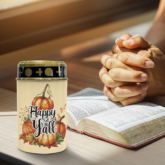 Happy Fall Solar Outdoor Lights,Solar Stake Lights Waterproof Solar Pathway Lights Landscape Lighting Solar Lantern Outdoor Garden Decorations for Yard Patio Tabletop