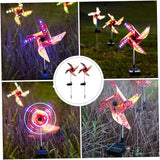 BESPORTBLE Solar Windmill Lawn Light 2pcs Outdoor Decorative Solar Path Light LED for Garden and Courtyard Ground | Lumora