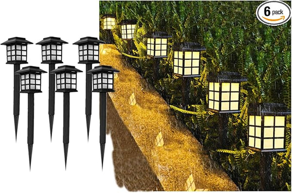 Solar Outdoor Garden Lawn Landscape Lights 6 Pack Waterproof, Outside LED Decorative Lights Landscape Lighting for | Lumora