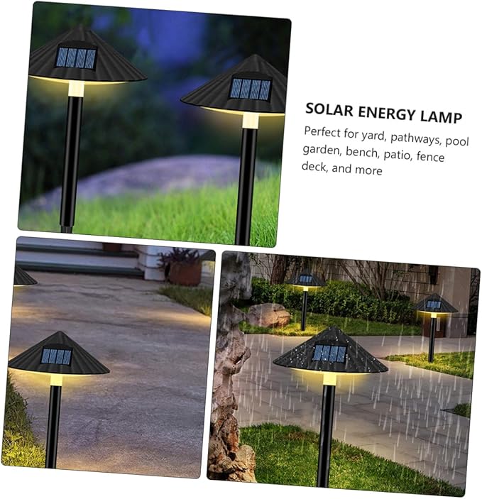Solar Energy Lawn Lamp with Light Sensor, Waterproof Outdoor Garden Path Light, Warm LED Landscape Lighting for Yard Decor