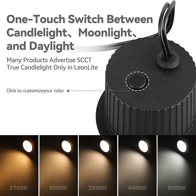 LEONLITE 3W 5CCT Well Lights Landscape LED In Ground, 12-24V AC/DC Low Voltage, CRI90 IP67 Inground Well Lights | Lumora