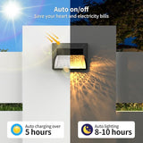 Solar Powered Fence Deck Lights Outdoor Waterproof Led IP65 RGB Color Changing/Warm White Auto On/Off Solar Step | Lumora