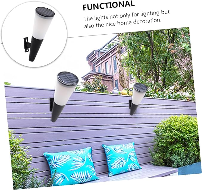 VALICLUD Solar Wall Light for Outdoor Use Energy-Saving LED Garden Lamp with Weatherproof Design Easy Installation Solar Lighting for Patio Street and Garden Decoration
