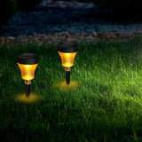 2pcs Solar Garden Lanterns Outdoor Waterproof Lawn Pathway Lights with Warm Led, Solar Powered Landscape Lighting | Lumora