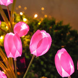 2pcs Flowers Waterproof Solar Powered Stake Lights LED Decorative Landscape for Garden Solar Tulip LED Garden Stake | Lumora
