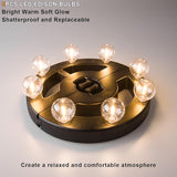 Umbrella Lights Outdoor Patio, Rechargeable Cordless with Dimmer &Timer, 8 Bright Warm White LED Bulbs Perfect for | Lumora