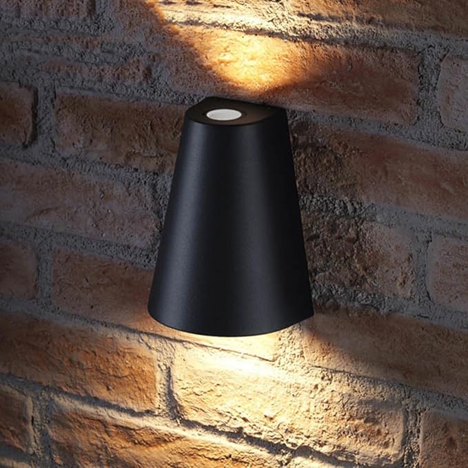 Uonlytech Wall Sconce Light Indoor Wall lamp Solar Light Outdoor Sconce Outdoor Porch Garden lamp Down Garden Solar Porch up and Down s LED