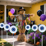 1 Pack Solar Halloween Eyeball Pathway Lights,6 Halloween Eyeball Stake Lighting with 8 Modes for Holiday Home | Lumora