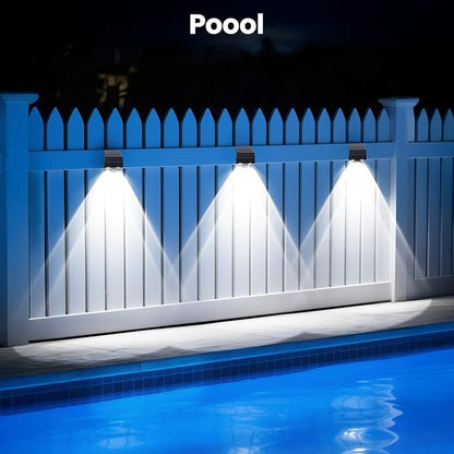 artcool Solar Fence Lights Outdoor with Dual Panels – Fence Light Solar Powered Weatherproof LED Solar Lights Outdoor for Yard,Patio,Wall,Steps-Stable Charging for All Seasons(8 Pack)