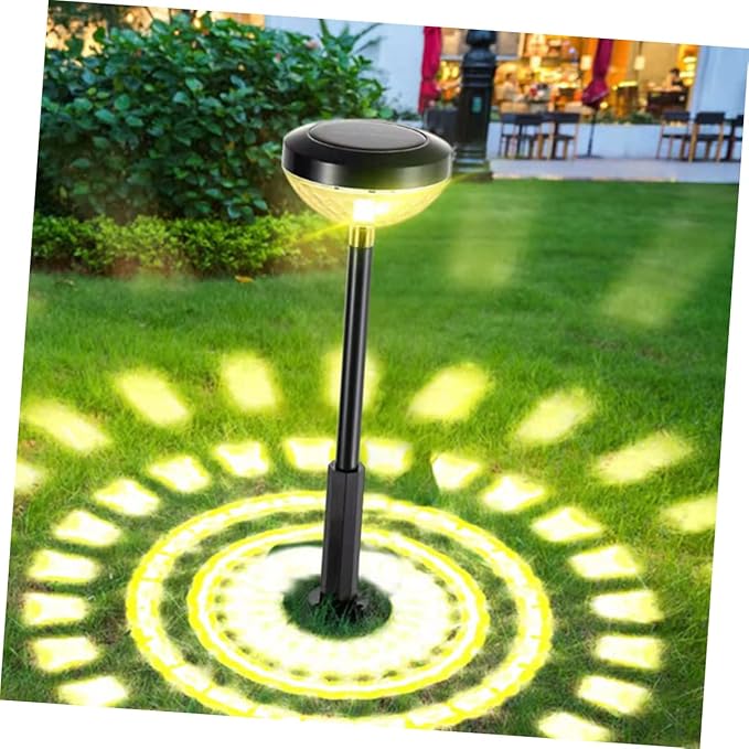 BESPORTBLE Outdoor Solar Pathway Lights Led Garden Stake Light Energy-Saving Solar Lamp for Patio Durable Material Long-Lasting Illumination