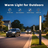 Landscape Path Lights, 92" Tall Outdoor Pathway Bollard Light Waterproof, Driveway Pole Lamp 3000K LED Yard Walkway | Lumora
