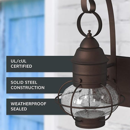 Designers Fountain 1761-RT Nantucket Wall Lanterns, Rustique, Rustic, 18.25in H
