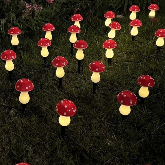 12pk,Cute Solar Lights,Outdoor Path Lights,8 Modes Waterproof Lamp Outside Garden Lights for Pathway Lawn Patio | Lumora