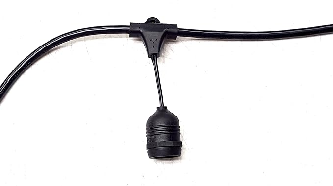 Outdoor String Lights Patio Party Lights Summer Deck Lights (Bulbs Included) 48ft