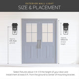 Kichler Camden 11" 1 Light Outdoor Wall Light with Opal Etched Glass in Anvil Iron, 9.5 in | Lumora