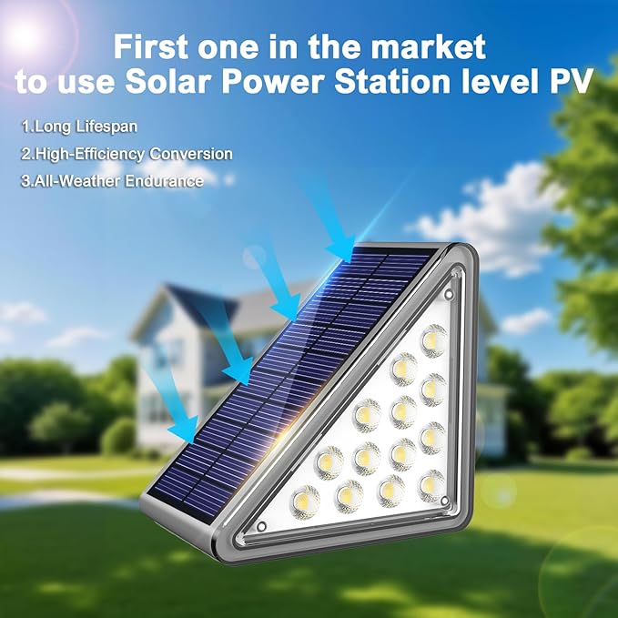 Solar Step Light Outdoor Stair Lights, Deck Lights Outdoor Powered IP65 Waterproof, 2CCT Solar Outdoor Step Light, Decor for Stair, Deck, Step, Sidewalk, Porch and Outside Patio,2CCT,6 Pack